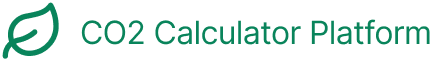 CO2 Calculator Platform, home